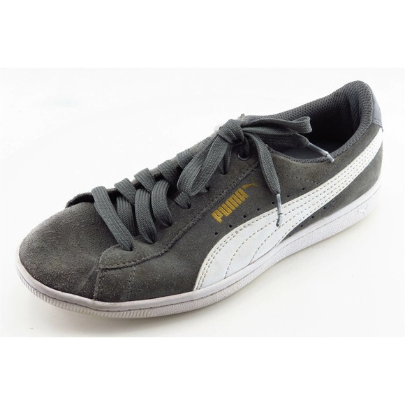 PUMA Size 7 M Gray Lace Up Fashion Sneakers Fabric‎ Women Shoe - Picture 1 of 7